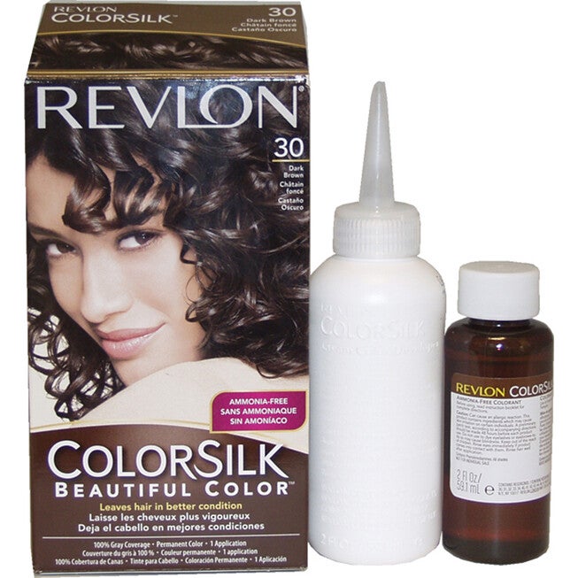 Colorsilk Beautiful Color - 30 Dark Brown by Revlon for Unisex - 1 Application Hair Color, NA, hi-res image number null