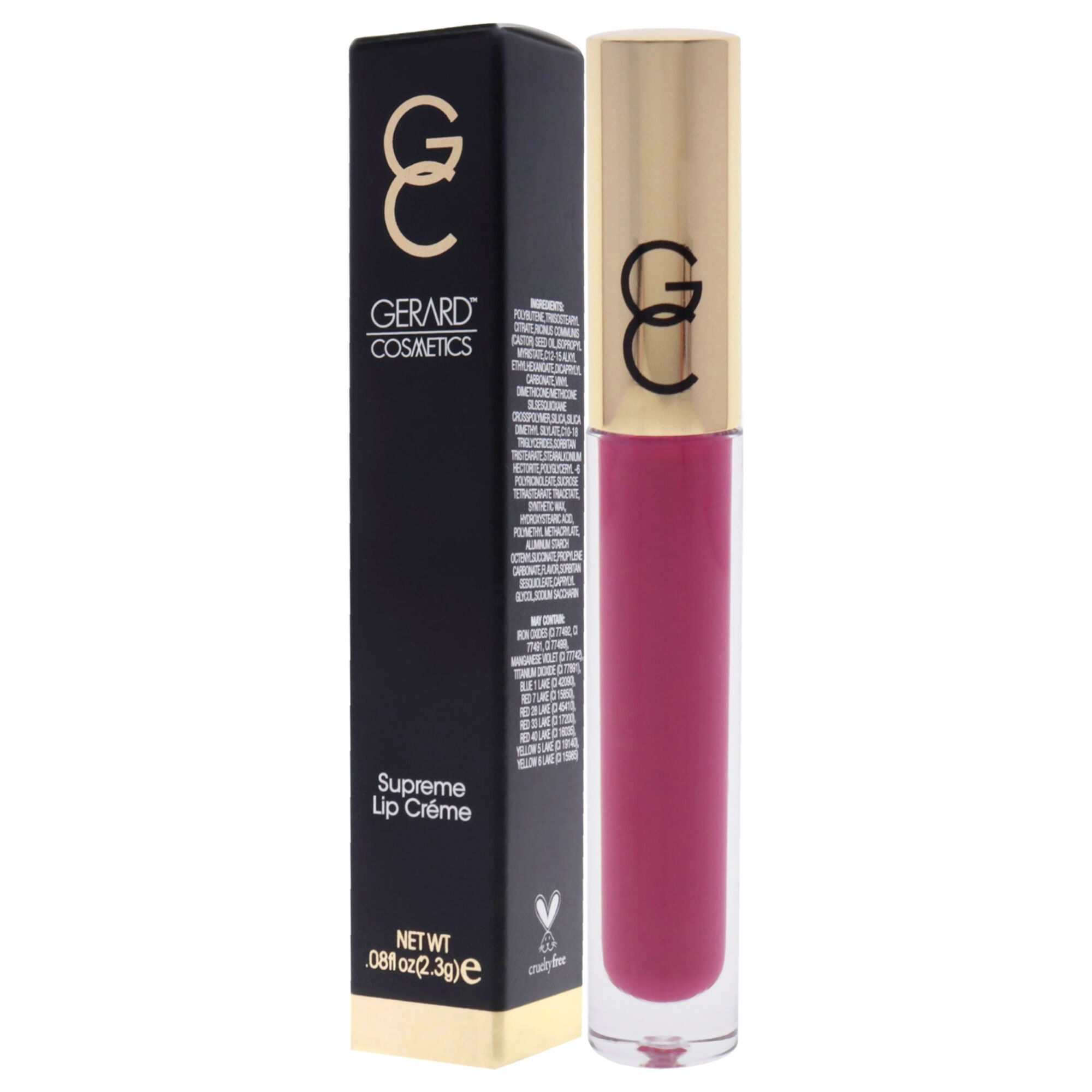 Supreme Lip Creme - Electric Rose by Gerard Cosmetic for Women - 0.08 oz Lip Gloss, See Description, alternate image number 3