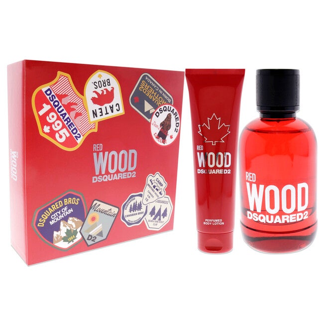 Red Wood by Dsquared2 for Women - 2 Pc Gift Set 3.4oz EDT Spray, 5.0oz Perfumed Body Lotion, See Description, alternate image number 2