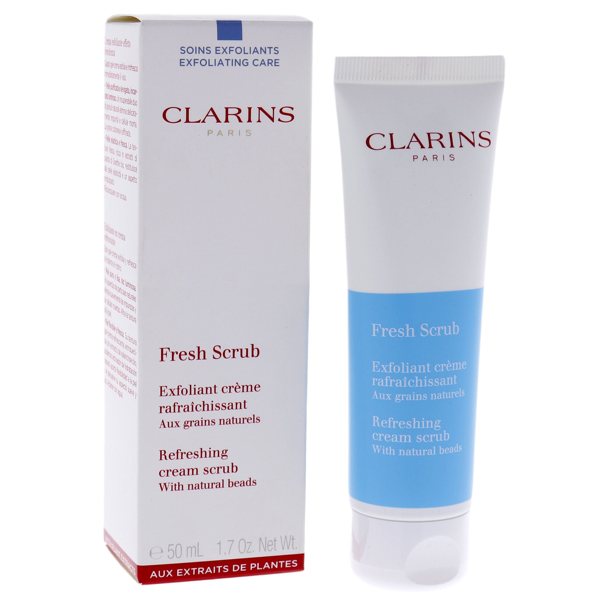 Fresh Scrub Refreshing Cream Scrub by Clarins for Unisex - 1.7 oz Cream, See Description, alternate image number 2
