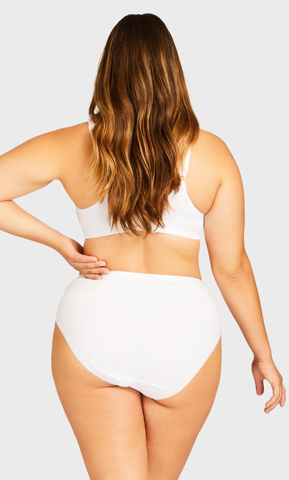 Comfort Hi Cut Brief - white, , alternate image number 1