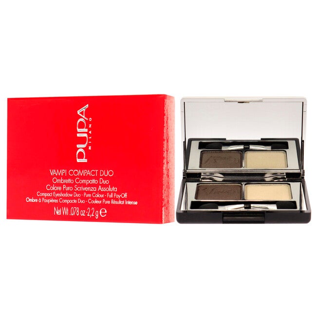 Vamp! Compact Duo Eyeshadow - 008 Cream Taupe by Pupa Milano for Women - 0.078 oz Eye Shadow, See Description, alternate image number 3