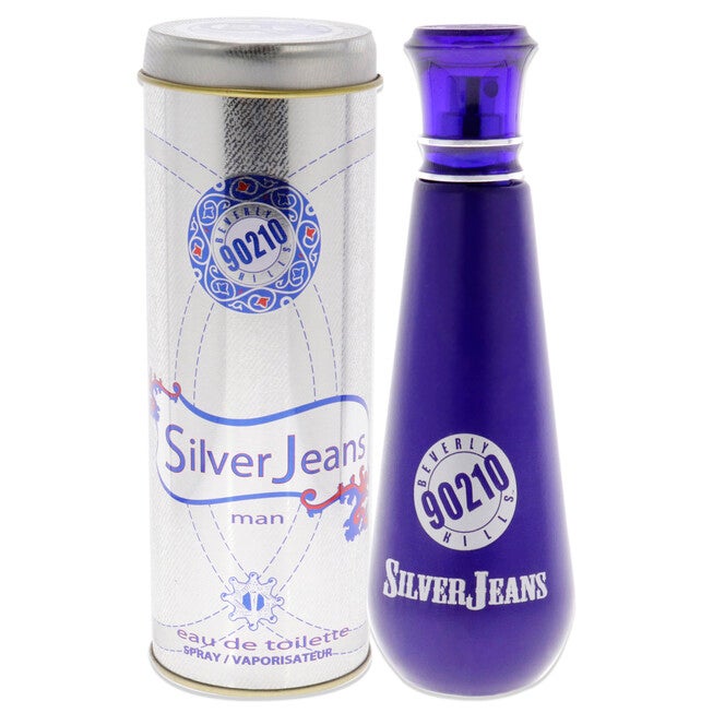 90210 Silver Jeans by Giorgio Beverly Hills for Men - 3.4 oz EDT Spray, See Description, hi-res image number 0