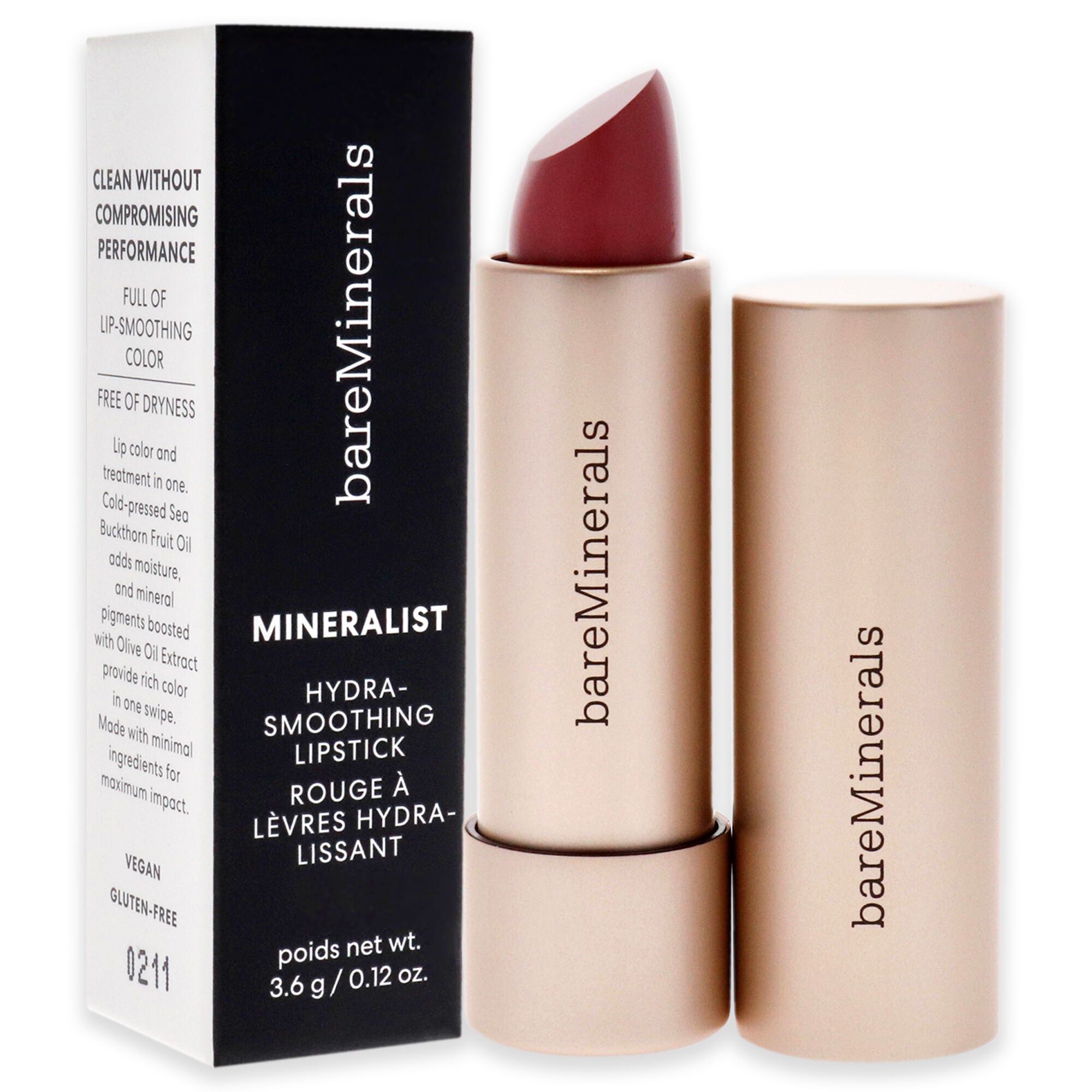 Mineralist Hydra-Smoothing Lipstick - Honesty by bareMinerals for Women - 0.12 oz Lipstick, See Description, alternate image number 2