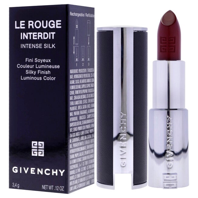 Le Rouge Interdit Intense Silk Lipstick - 117 Rouge Erable by Givenchy for Women - 0.12 oz Lipstick (Refillable), , alternate image number 8