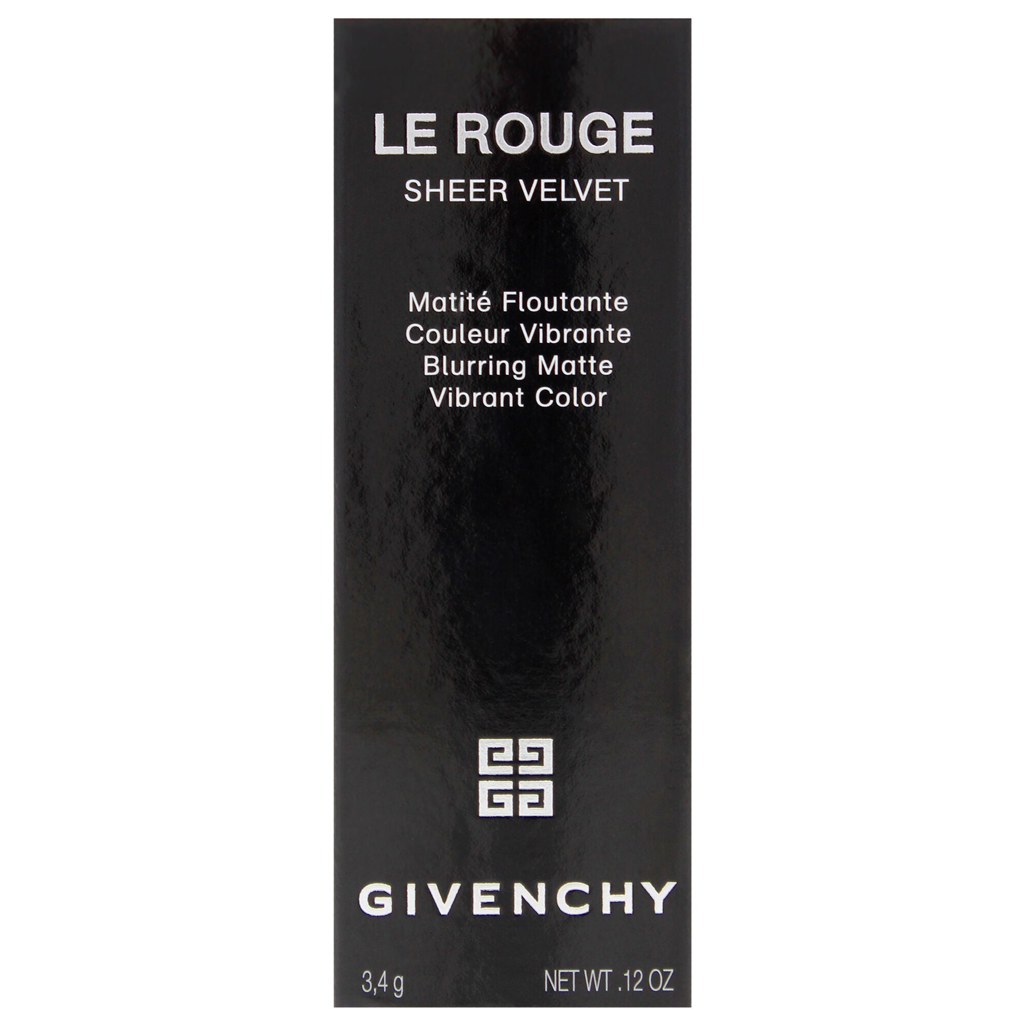 Le Rouge Sheer Velvet Matte Lipstick - 37 Rouge Graine by Givenchy for Women - 0.12 oz Lipstick (Refillable), Red, alternate image number 4