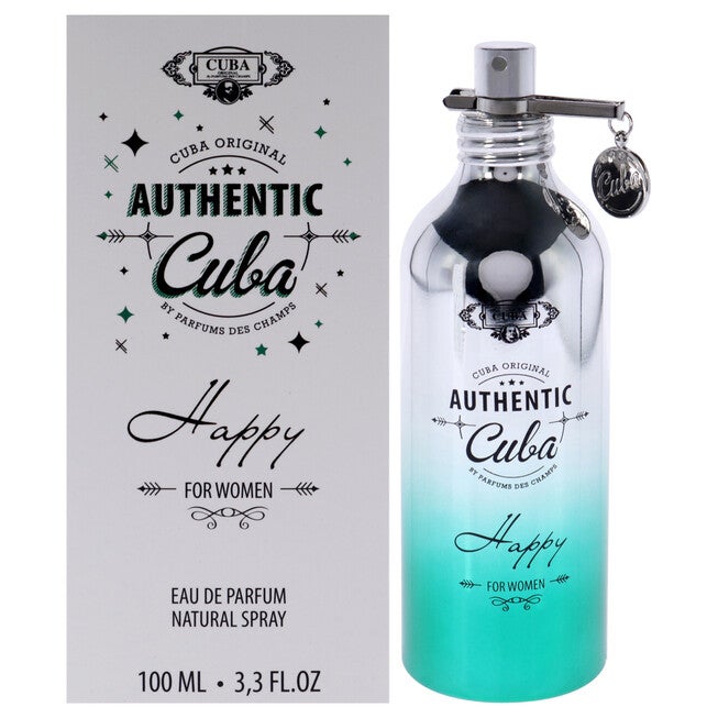 Cuba Authentic Happy by Cuba for Women - 3.3 oz EDP Spray, See Description, hi-res image number 0