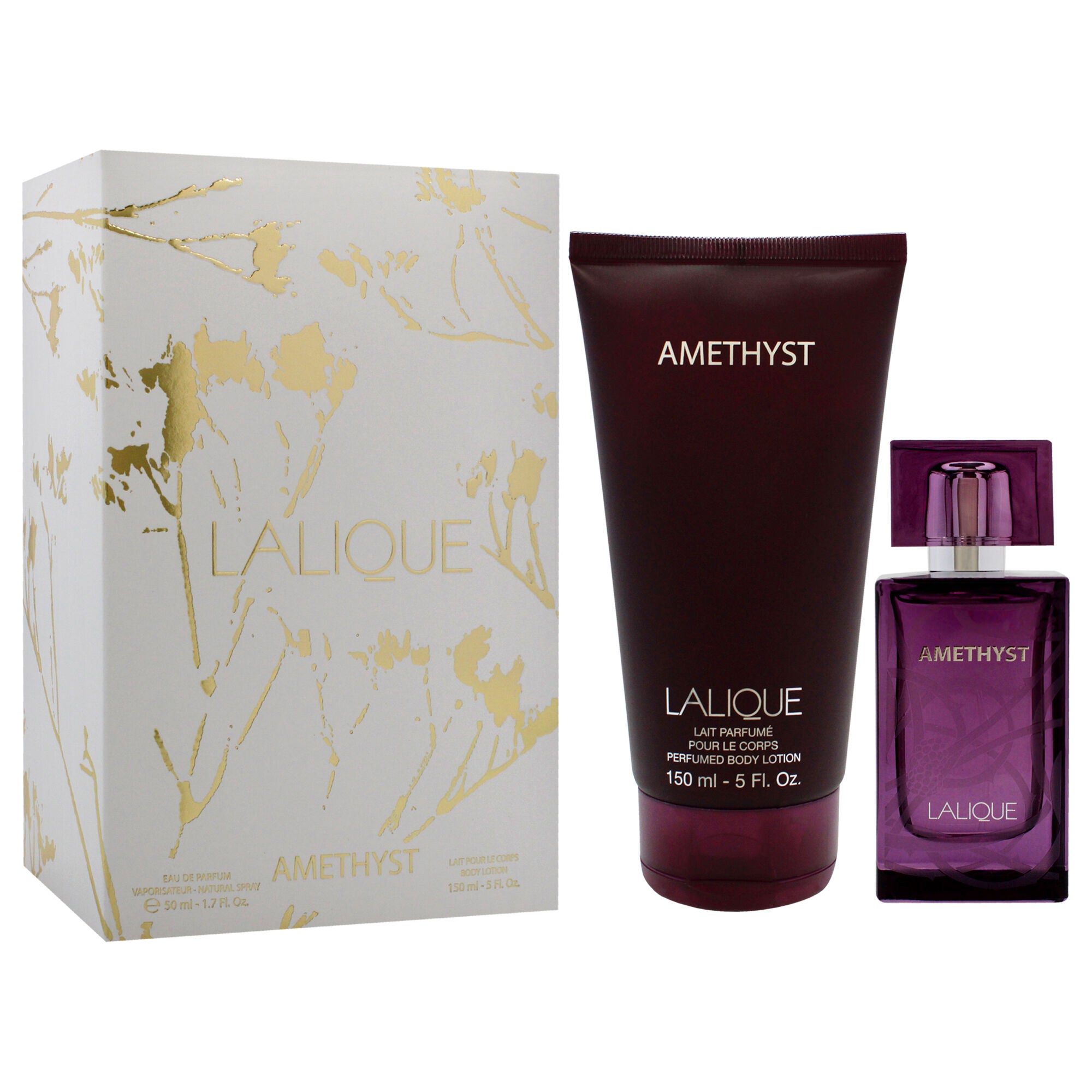 Amethyst Set by Lalique for Women - 2 Pc Gift Set 1.7 oz EDP Spray, 5 oz Body Lotion, See Description, alternate image number 2