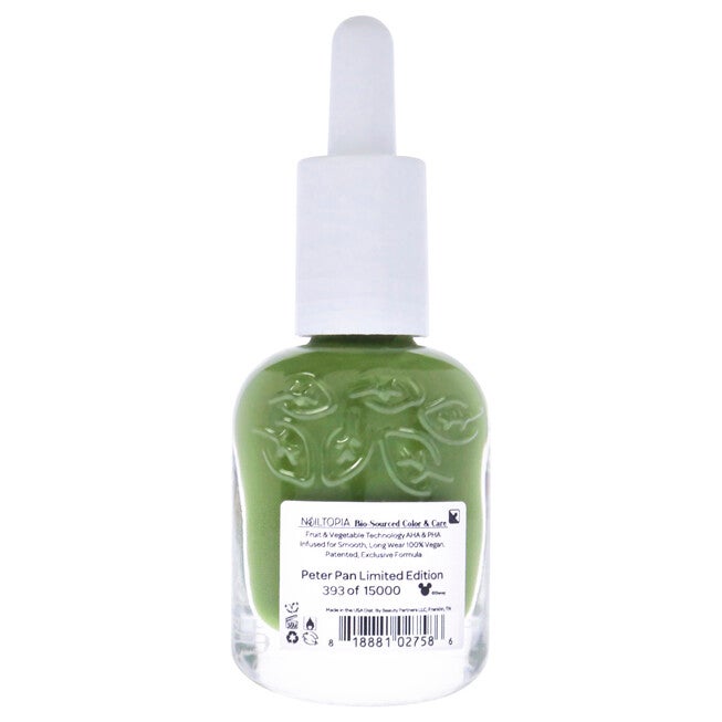 Bio-Sourced Chip Free Nail Lacquer Disney Collection Peter Pan - Army Green Creme by Nailtopia for Women - 0.41 oz Nail Polish, See Description, alternate image number 1