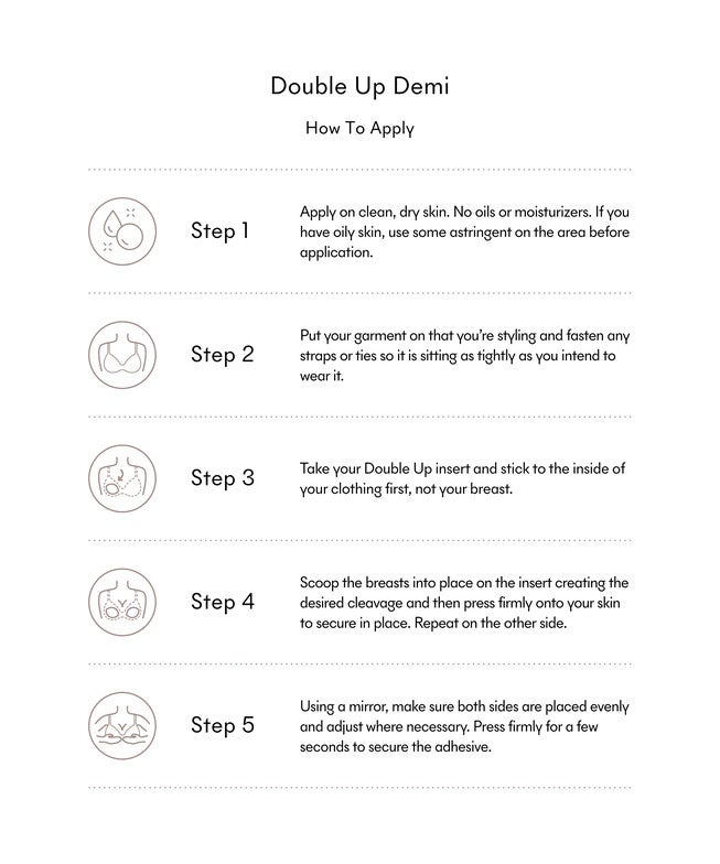 Double Up Ultra-Boost Double-Sided Adhesive Inserts (Demi), Black Onyx / Black, alternate image number 3