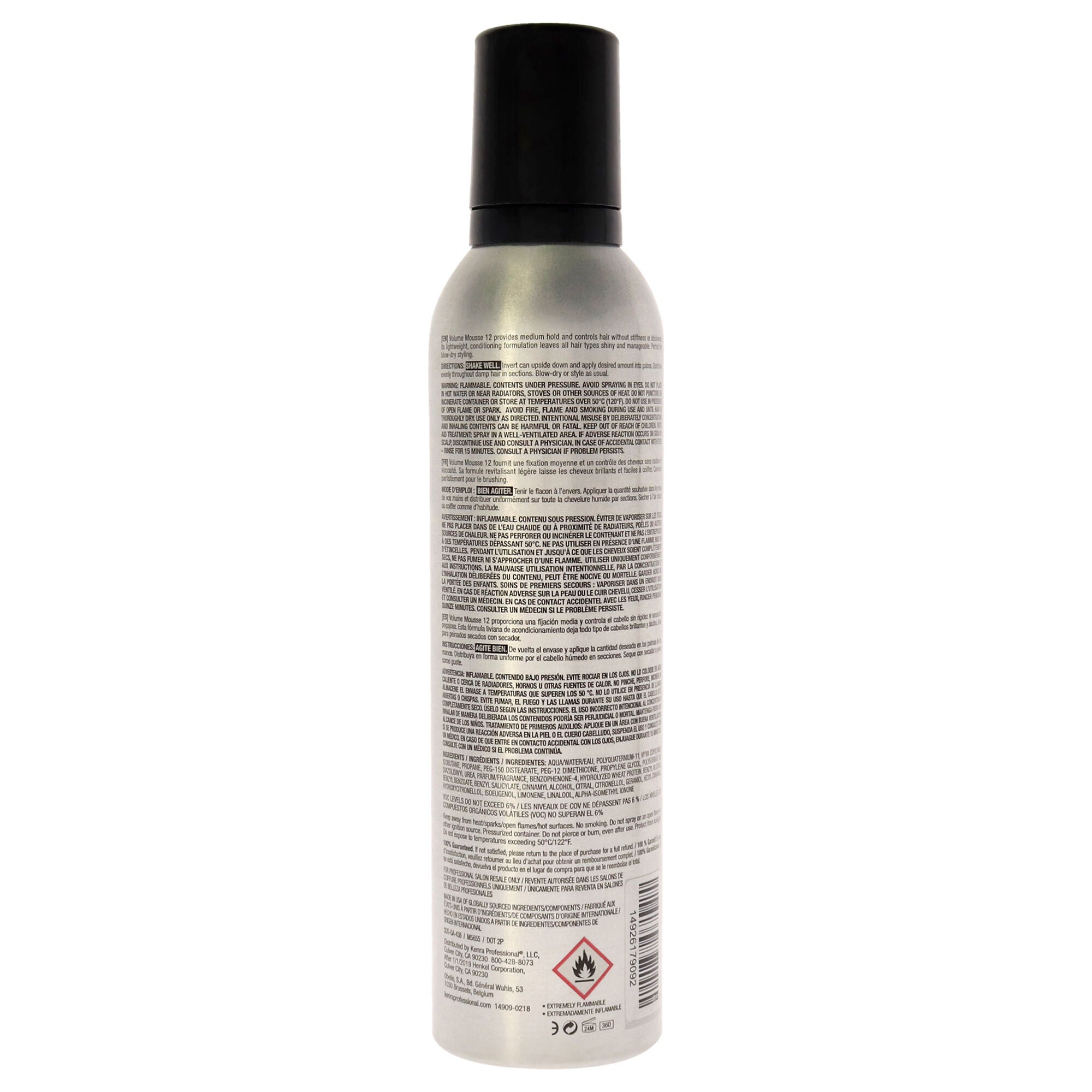 Volume Mousse - 12 by Kenra for Unisex - 8 oz Mousse, See Description, alternate image number 2