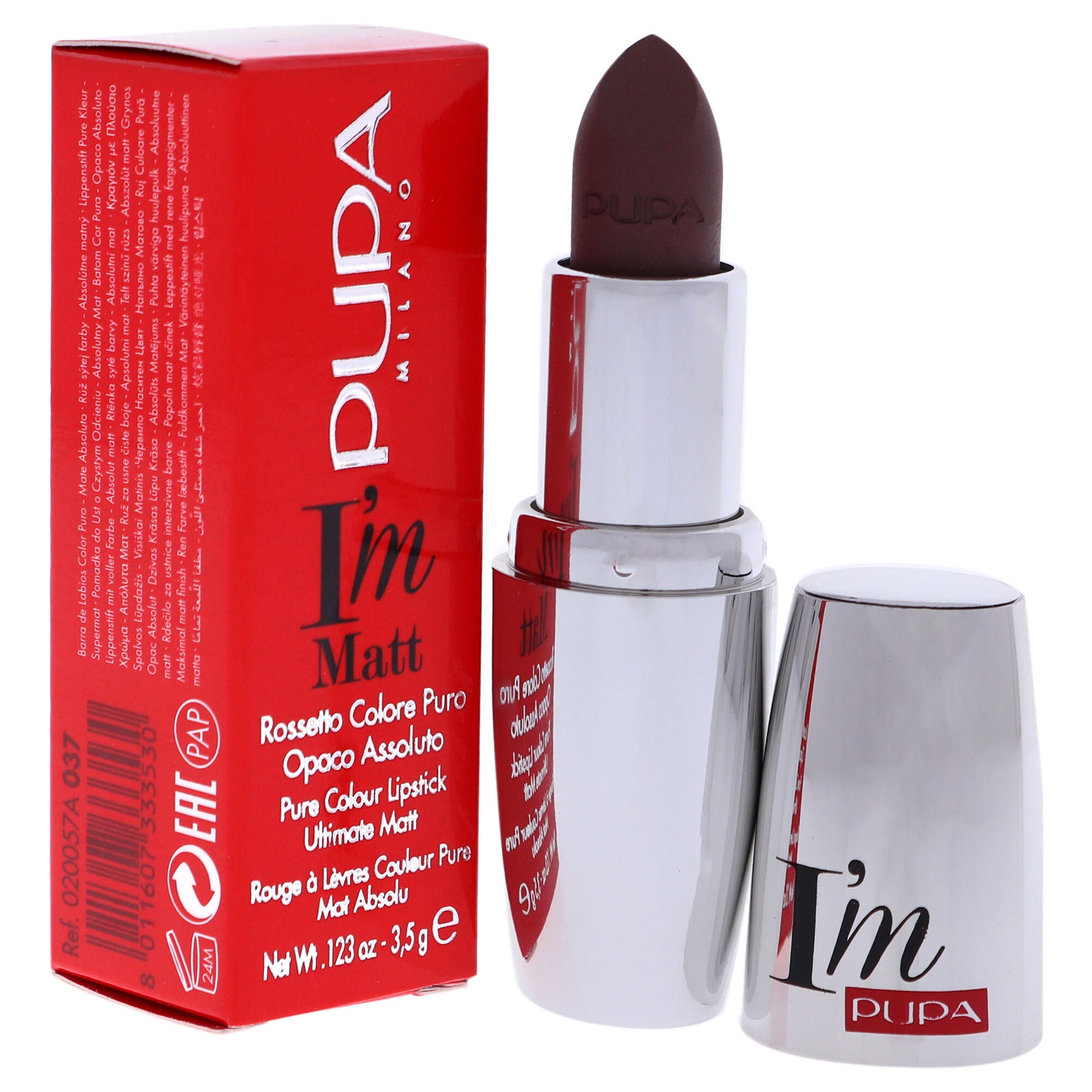 I Am Matte Pure Colour Lipstick - 037 Unexpected Mauve by Pupa Milano for Women - 0.123 oz Lipstick, , alternate image number 6