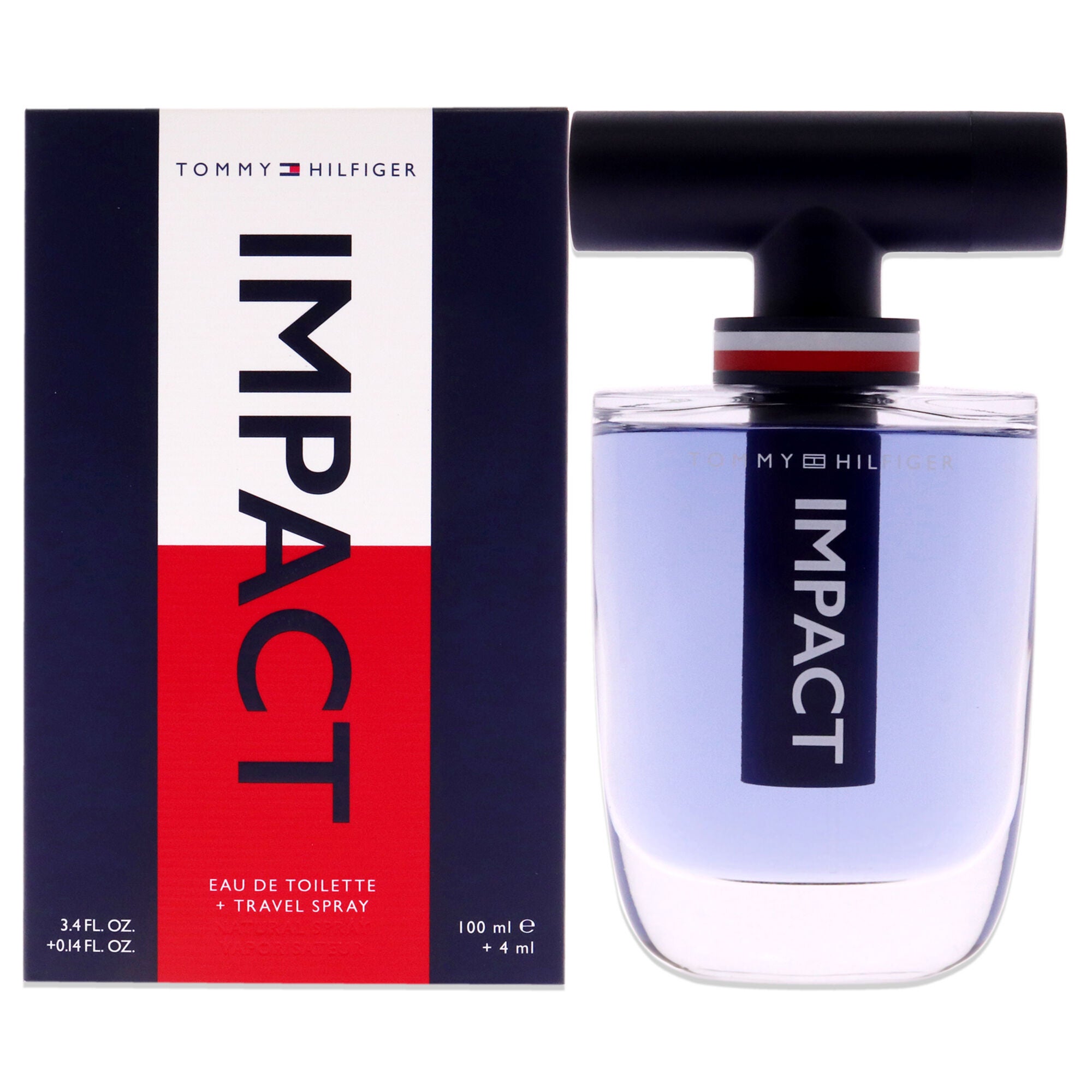 Impact by Tommy Hilfiger for Men - 2 Pc Gift Set 3.4oz EDT Spray, 4ml (Mini) Travel Spray, See Description, hi-res image number 0