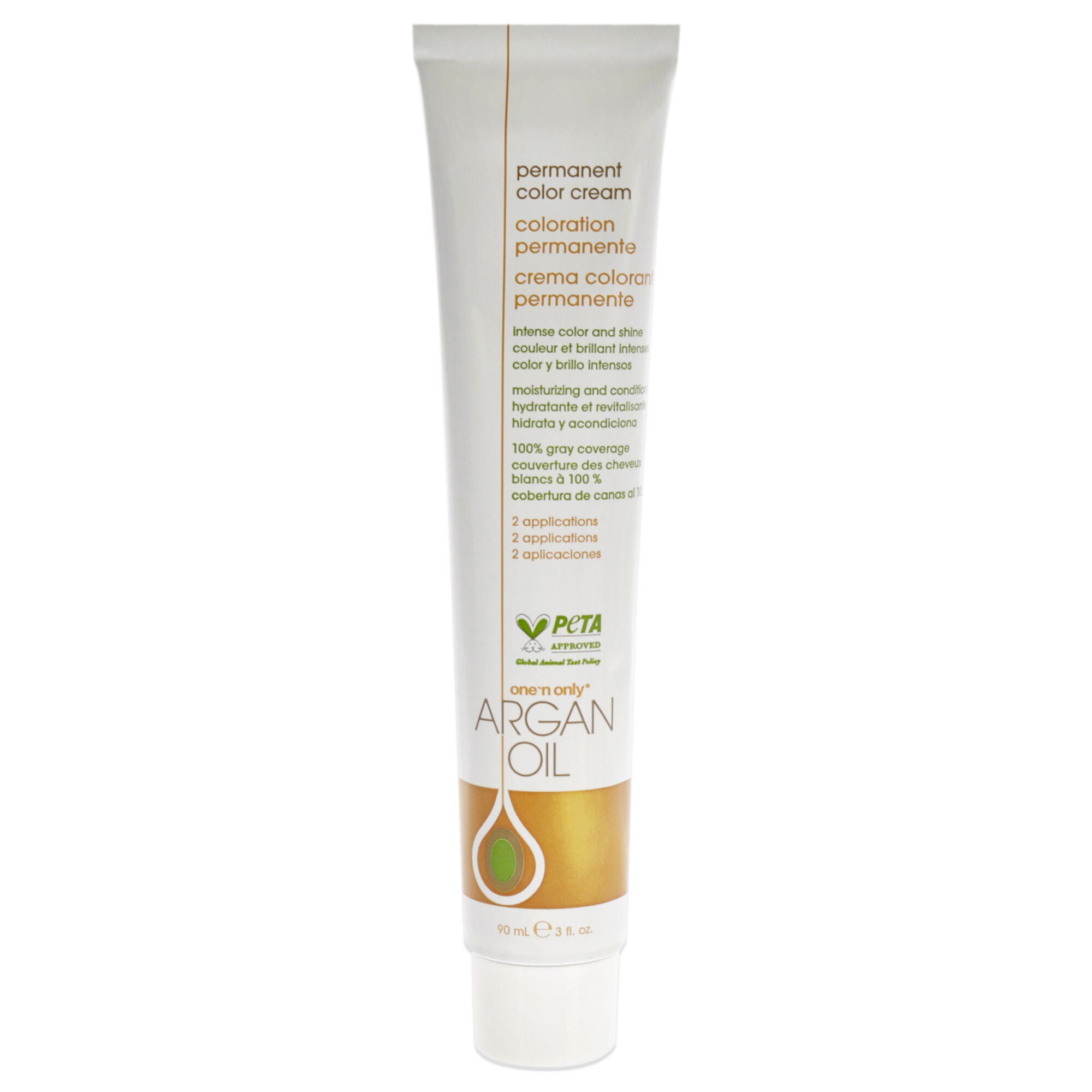 Argan Oil Permanent Color Cream - 2N Black by One n Only for Unisex - 3 oz Hair Color, , alternate image number 5