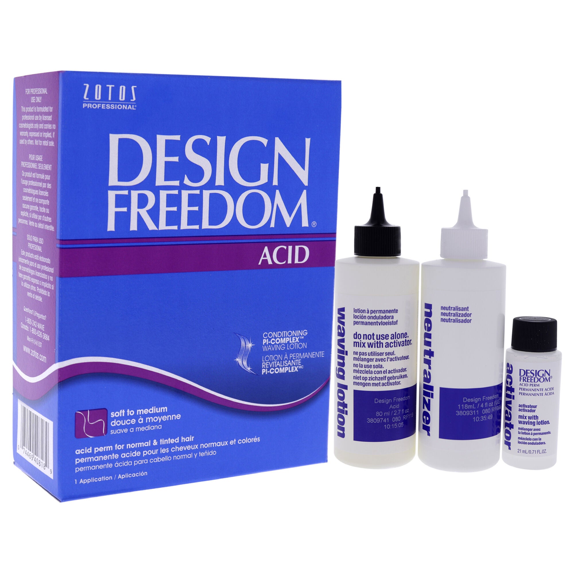 Design Freedom Acid Permanent by Zotos for Unisex - 1 Application Treatment, See Description, alternate image number 2