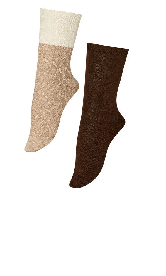 Diamond Socks 2 Pack - neutral, , alternate image number null