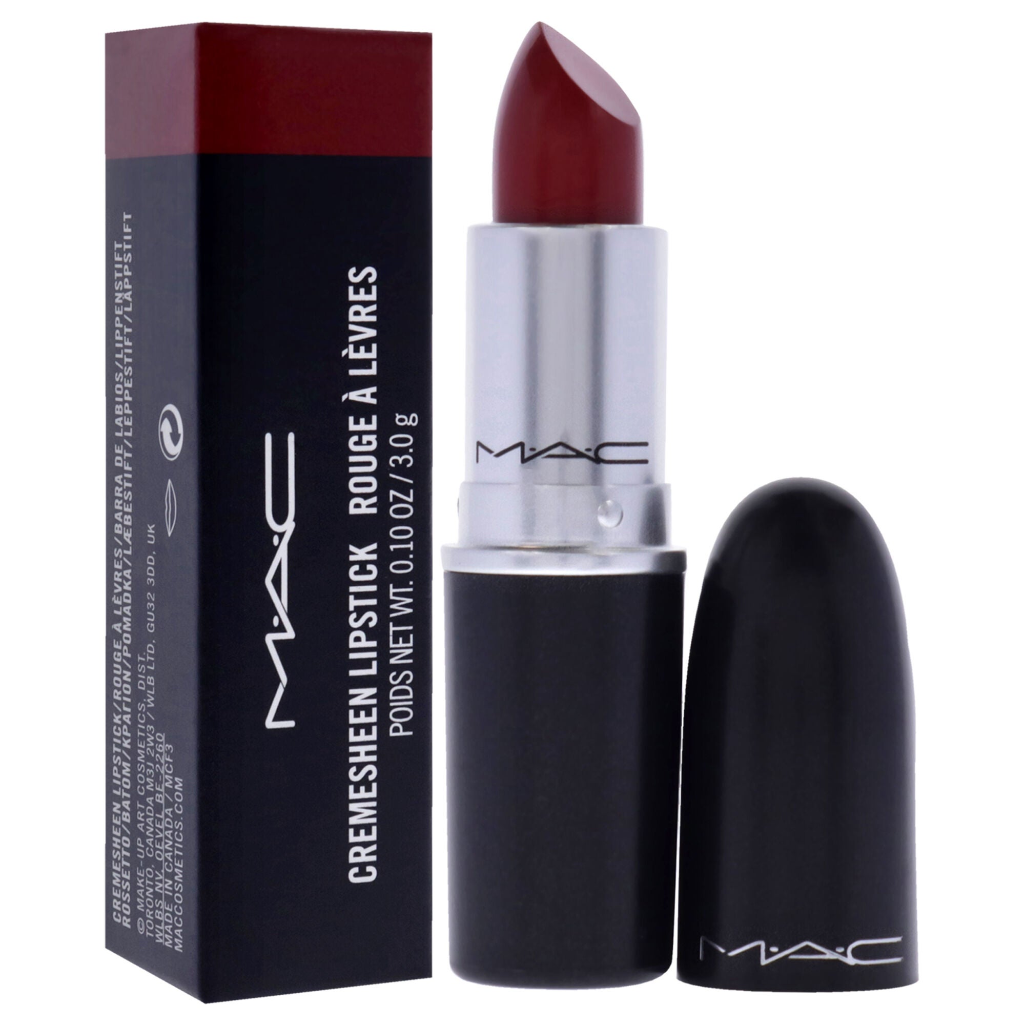 Cremesheen Lipstick - Brave Red by MAC for Women - 0.1 oz Lipstick, , alternate image number 6