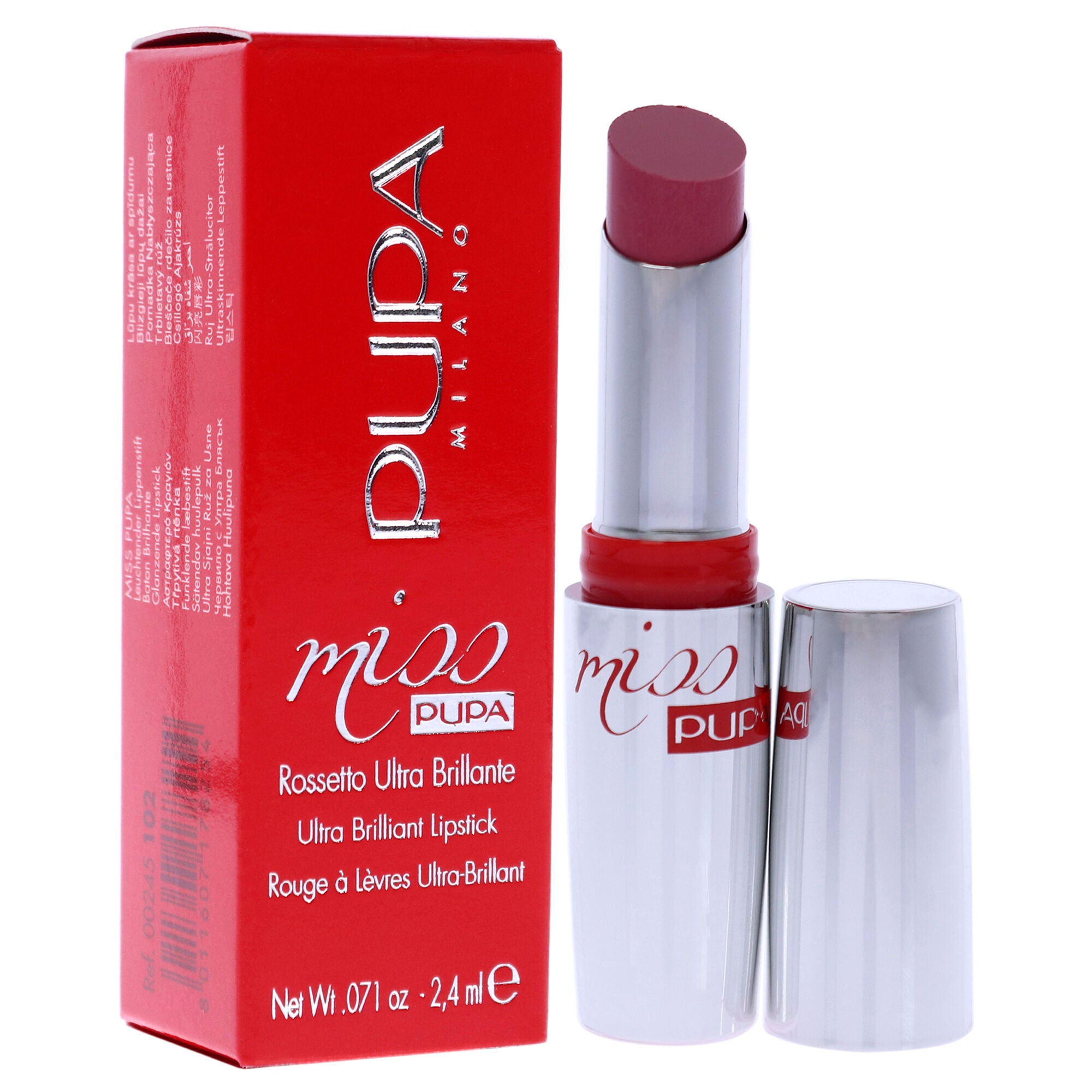 Miss Pupa Ultra Brilliant Lipstick - 102 Candy Nude by Pupa Milano for Women - 0.071 oz Lipstick, , alternate image number 6