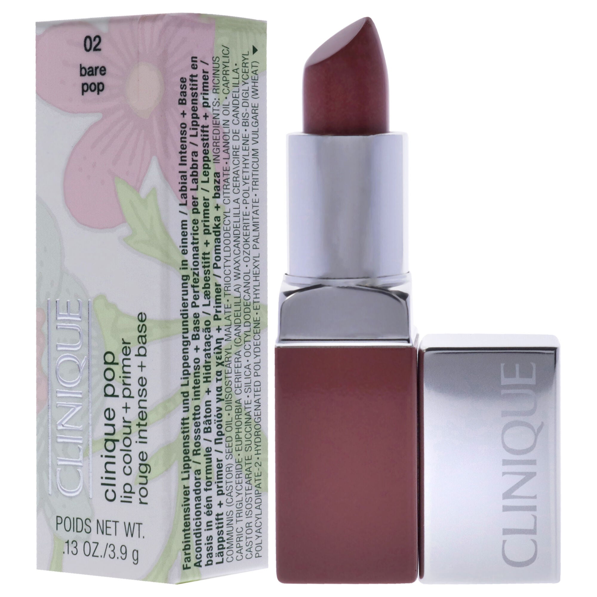 Clinique Pop Lip Colour Plus Primer - 02 Bare Pop by Clinique for Women - 0.13 oz Lipstick, See Description, alternate image number 3