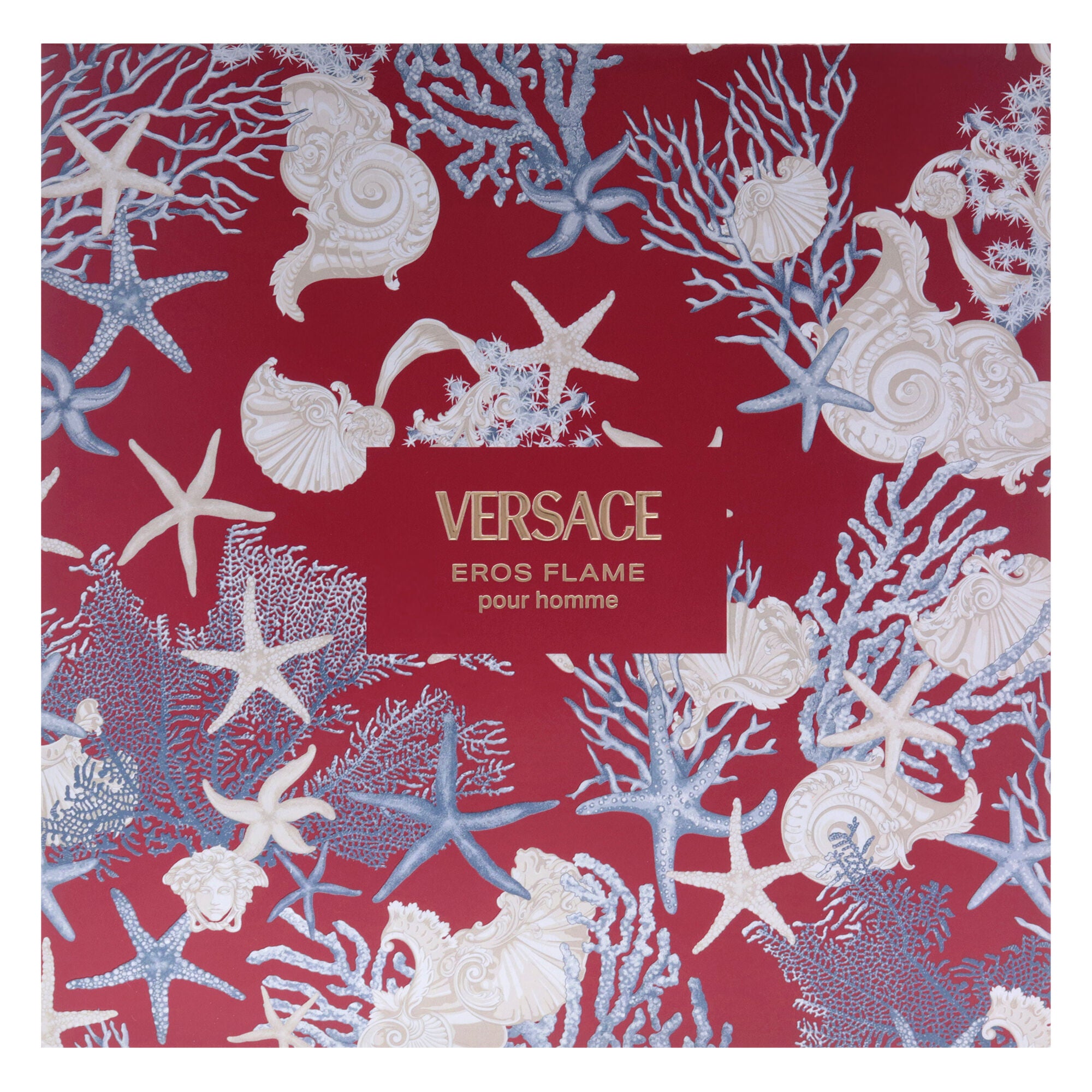 Versace Eros Flame by Versace for Men - 3 Pc Gift Set 3.4oz EDP Spray, 0.17oz EDP Spray (Mini), 5oz Bath and Shower Gel, Clear, alternate image number 4