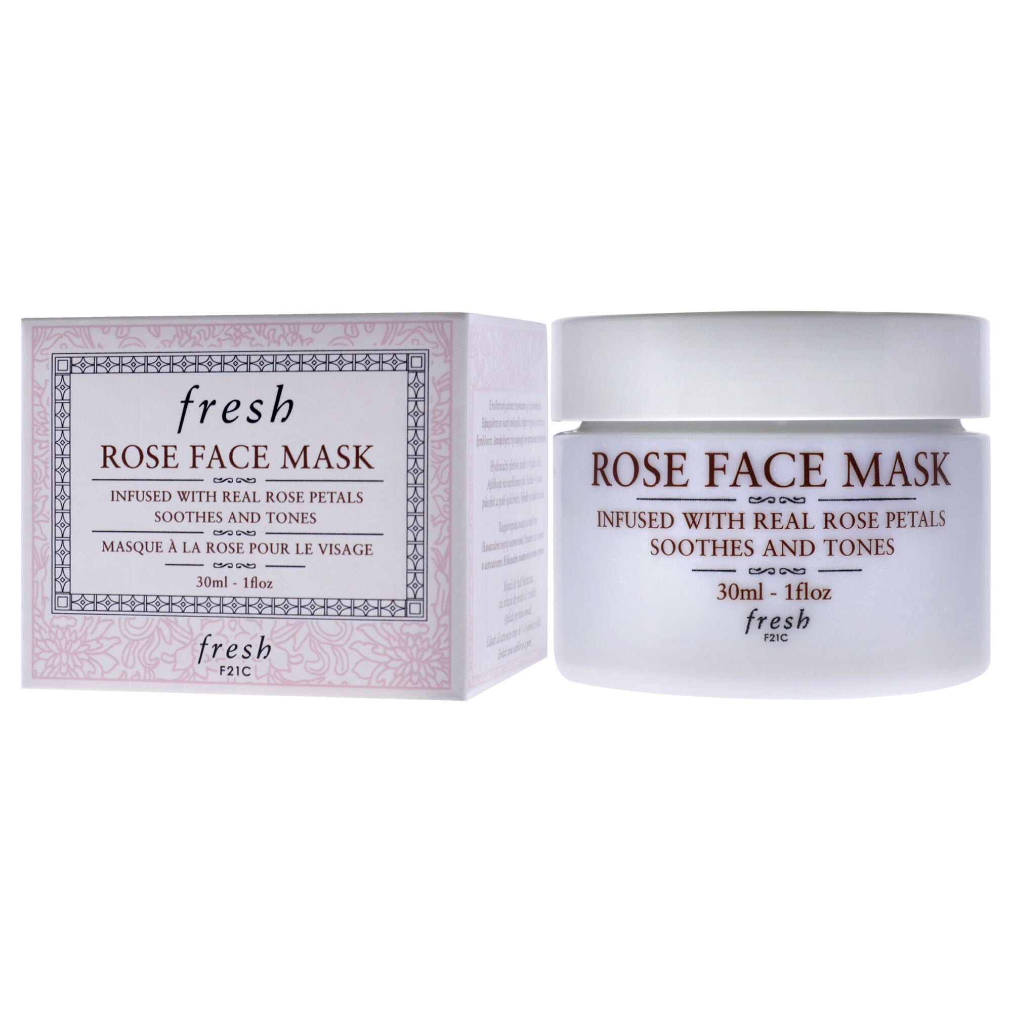 Rose Face Mask by Fresh for Women - 1 oz Mask, , alternate image number 7