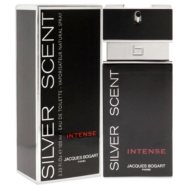 Silver Scent Intense by Jacques Bogart for Men - 3.3 oz EDT Spray, NA, alternate image number null