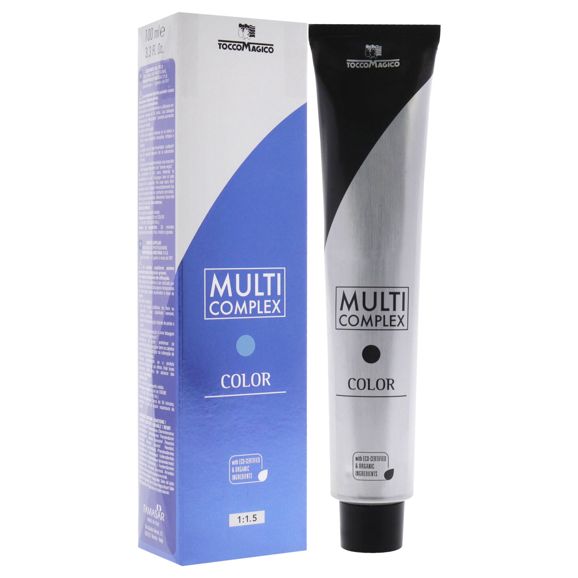 Multi Complex Permanet Hair Color - 5 Light Chesnut by Tocco Magico for Unisex - 3.38 oz Hair Color, See Description, alternate image number 1