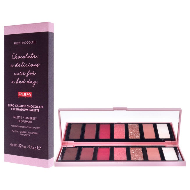 Zero Calorie Chocolate Eyeshadow Palette - 002 Ruby Chocolate by Pupa Milano for Women - 0.329 oz Eye Shadow, See Description, alternate image number 3
