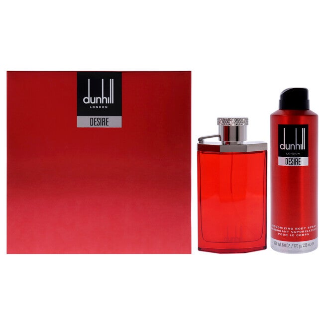 Desire Red by Alfred Dunhill for Men - 2 Pc Gift Set 3.4oz EDT Spray, 6oz Deodorant Spray, See Description, hi-res image number 0