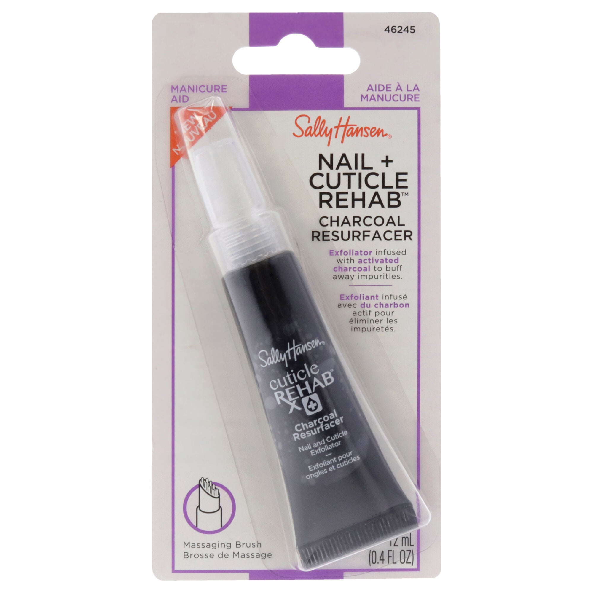 Nail Rehab Charcoal Resurfacer - 46245 by Sally Hansen for Women - 0.4 oz Exfoliator, , alternate image number 3
