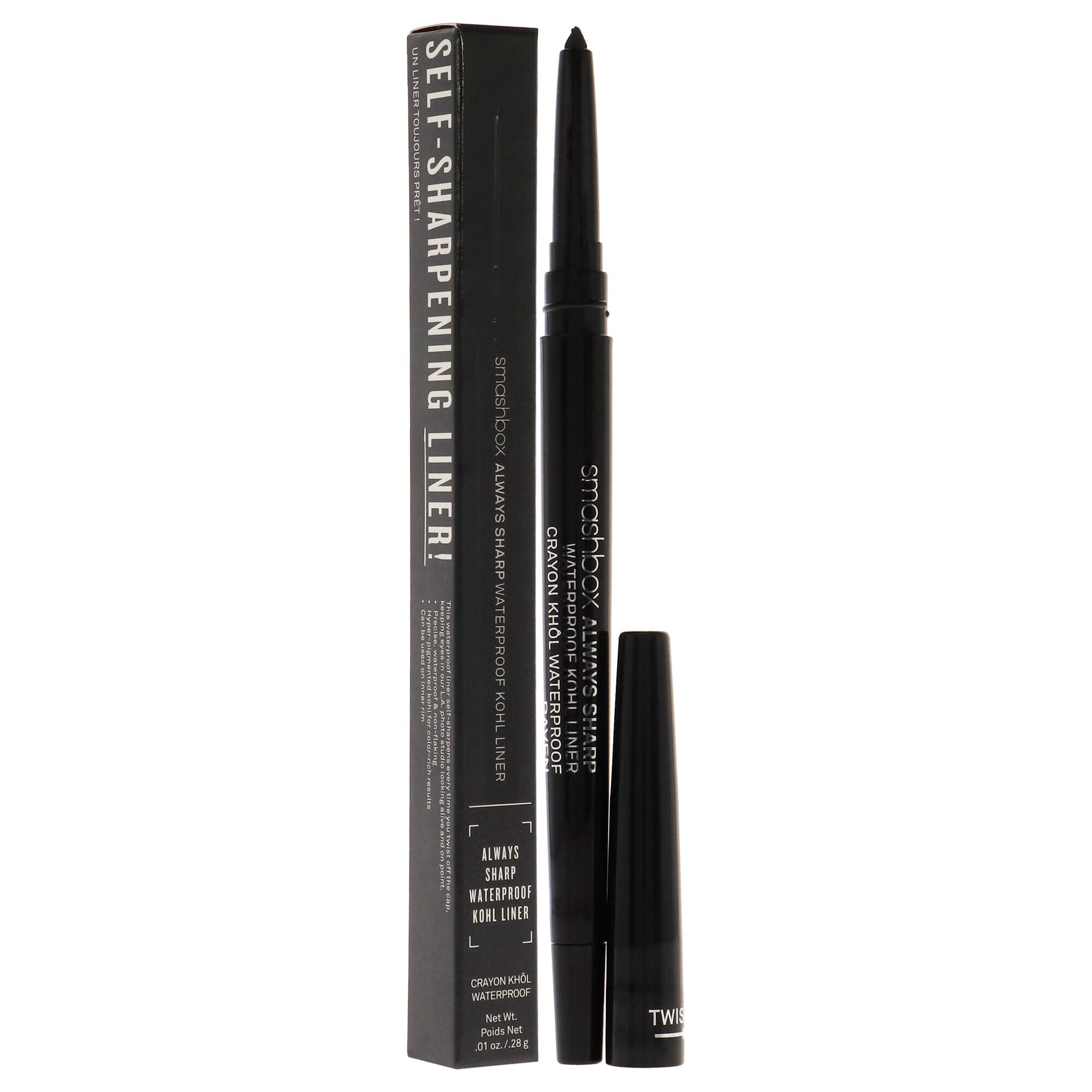Always Sharp Waterproof Kohl Liner - Raven by SmashBox for Women - 0.01 oz Eyeliner, See Description, alternate image number 2
