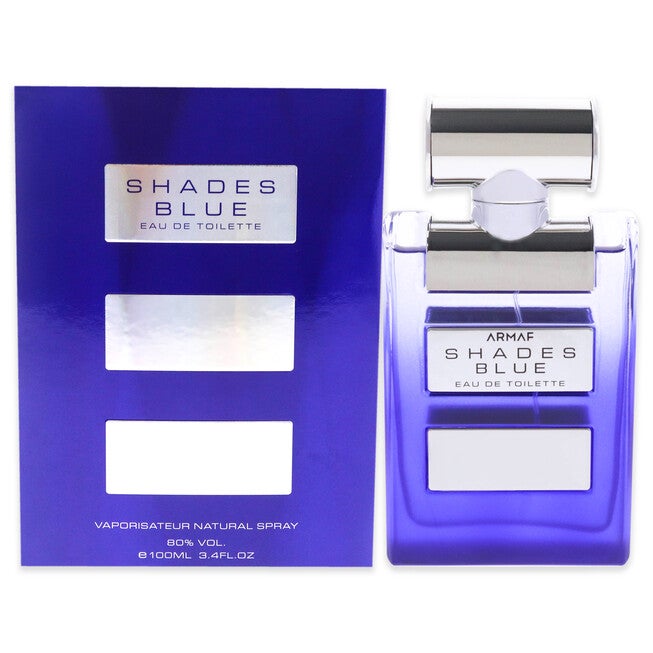 Shades Blue by Armaf for Men - 3.4 oz EDT Spray, See Description, hi-res image number 0