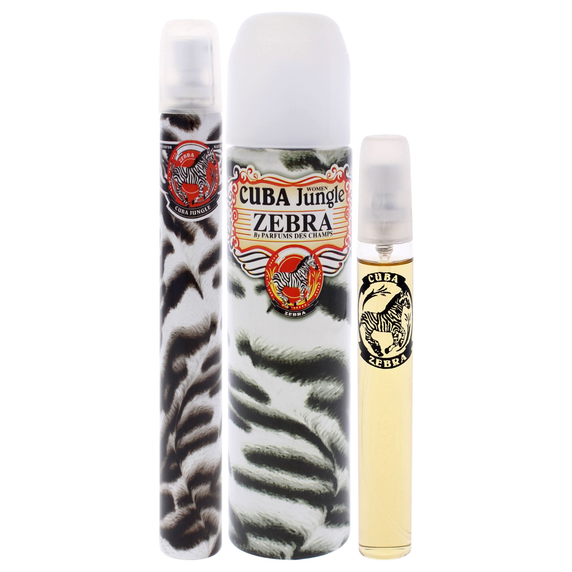 Cuba Jungle Zebra by Cuba for Women - 3 Pc Gift Set 3.3oz EDP Spray, 1.17oz EDP Spray, 0.5oz EDP Spray, See Description, alternate image number 2