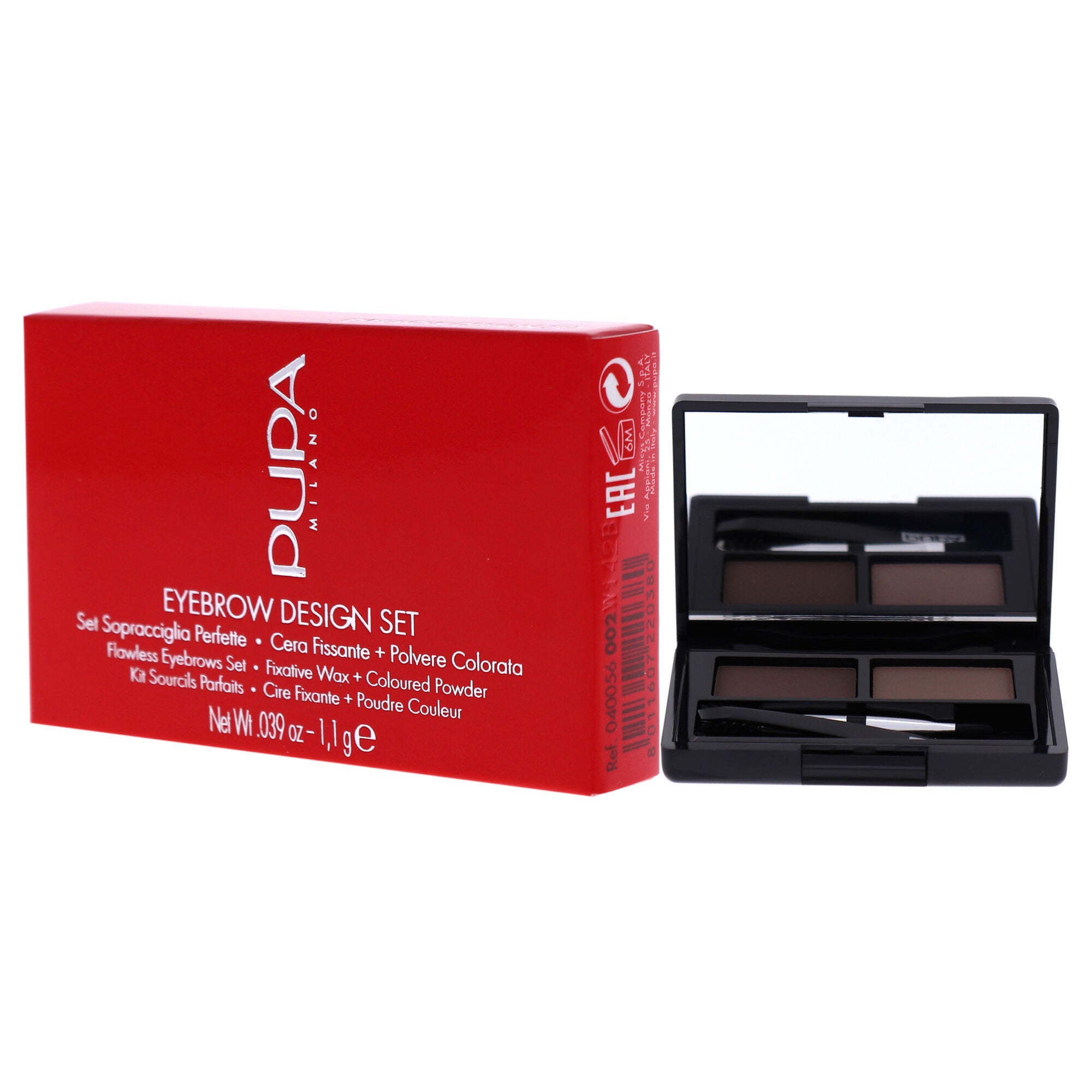 Eyebrow Design Set - 002 Brown by Pupa Milano for Women - 0.039 oz Eyebrow, , alternate image number 7
