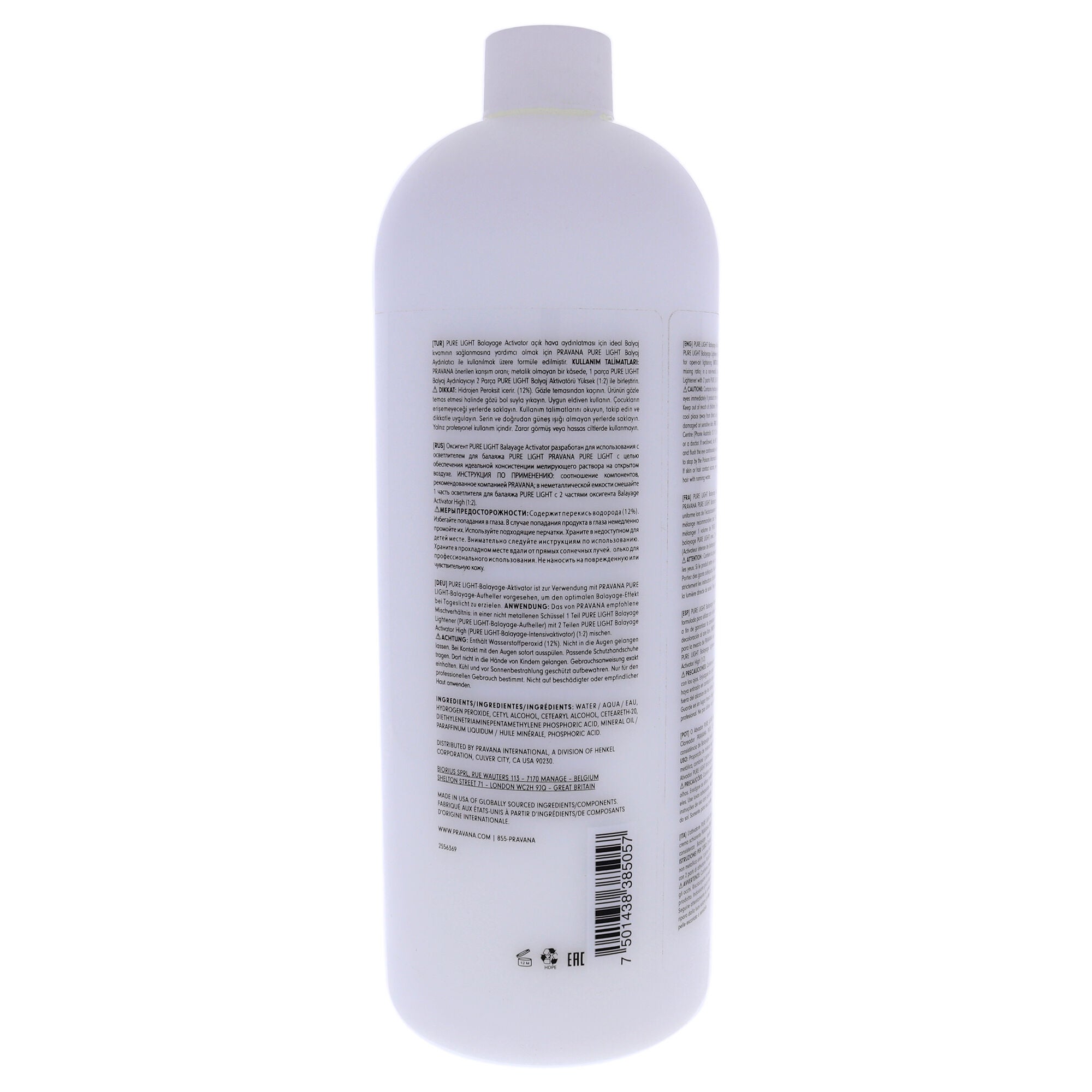 Pure Light Balayage Activator - High by Pravana for Unisex - 32 oz Activator, See Description, alternate image number 2