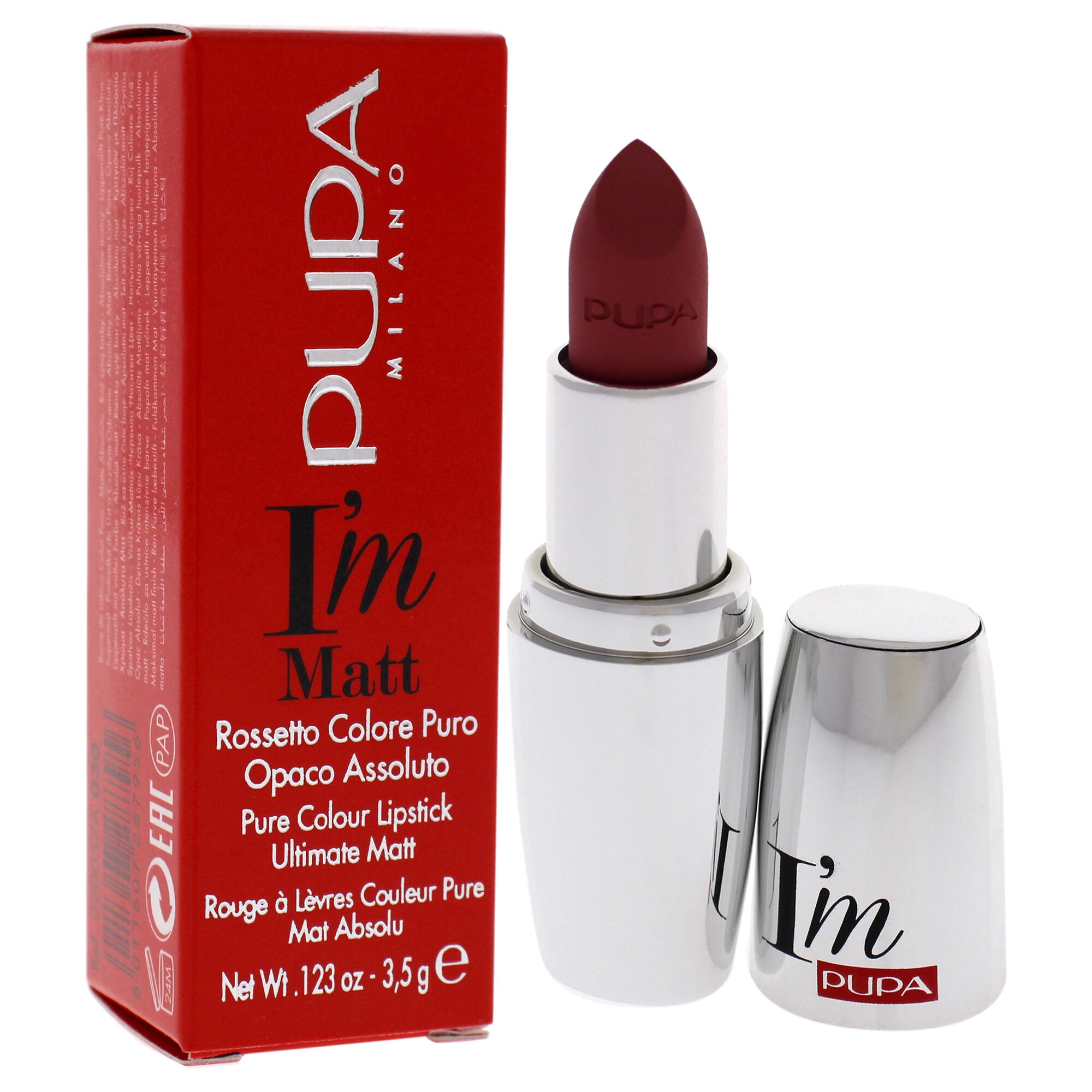I Am Matte Pure Colour Lipstick - 030 Mystery Rose by Pupa Milano for Women - 0.123 oz Lipstick, See Description, alternate image number 1