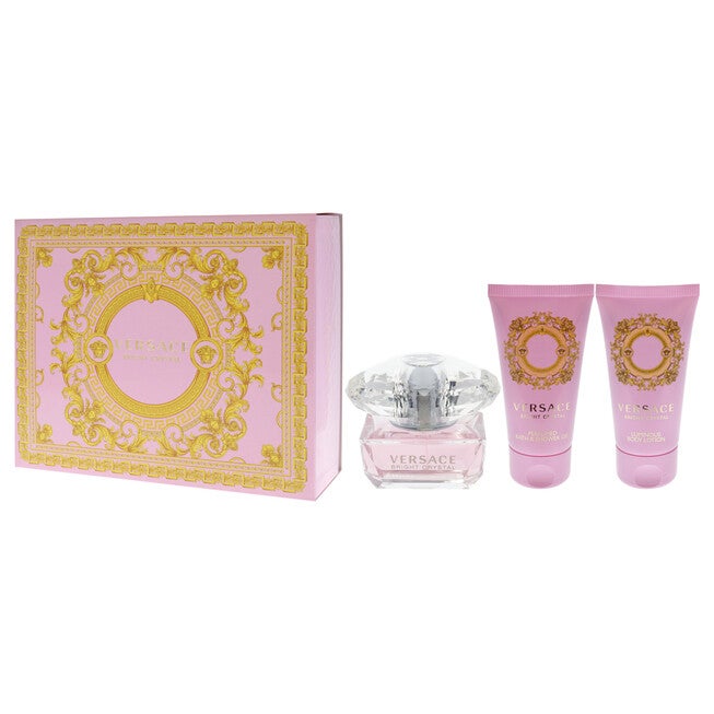 Versace Bright Crystal by Versace for Women - 3 Pc Gift Set 1.7oz EDT Spray, 1.7oz Perfumed Bath and Shower Gel, 1.7oz Body Lotion, NA, alternate image number null