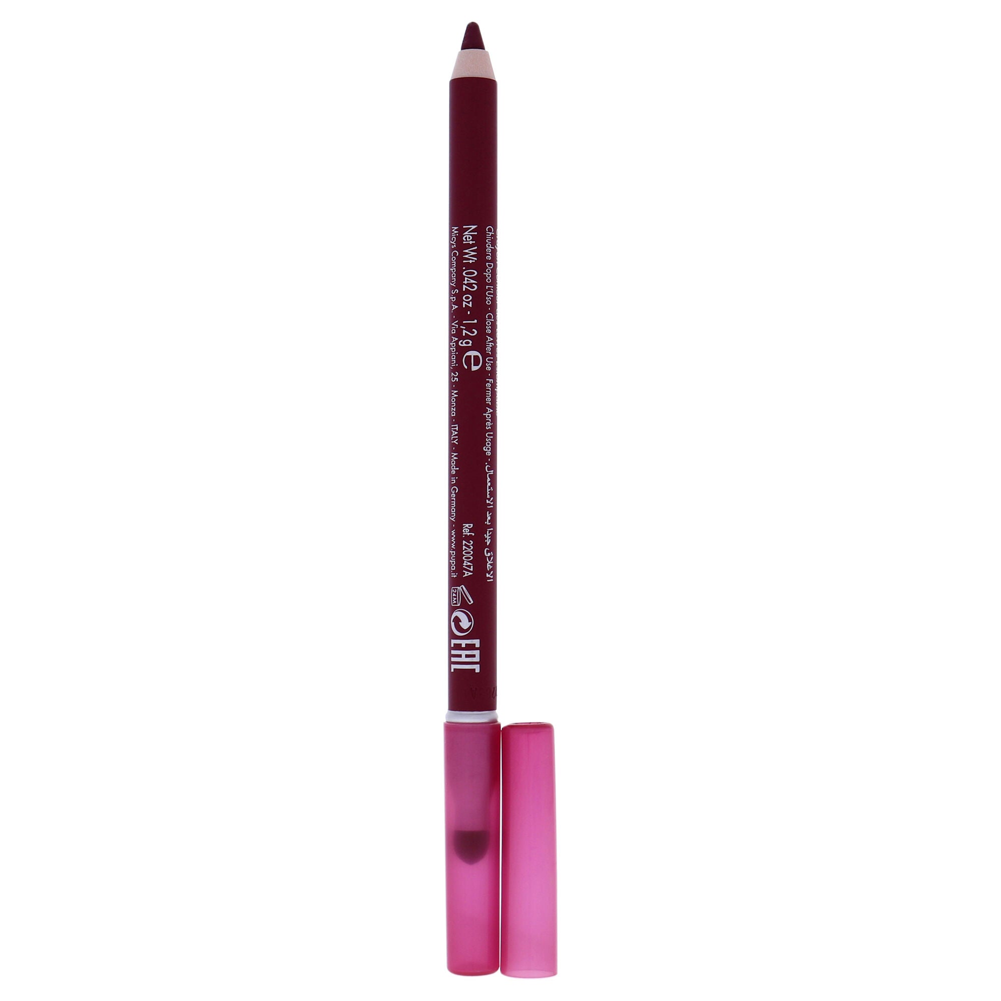 True Lips Blendable Lip Liner - 033 Bordeaux by Pupa Milano for Women - 0.042 oz Lip Liner, See Description, alternate image number 1
