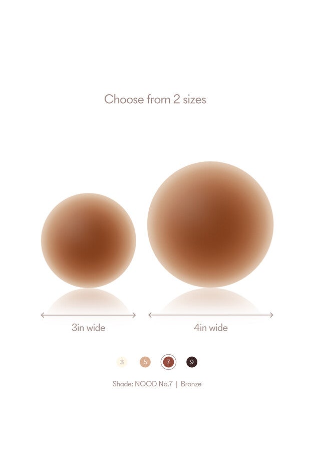 No-Show Adhesive & Reusable Nipple Covers, No 7 Bronze / Bronze, alternate image number 4