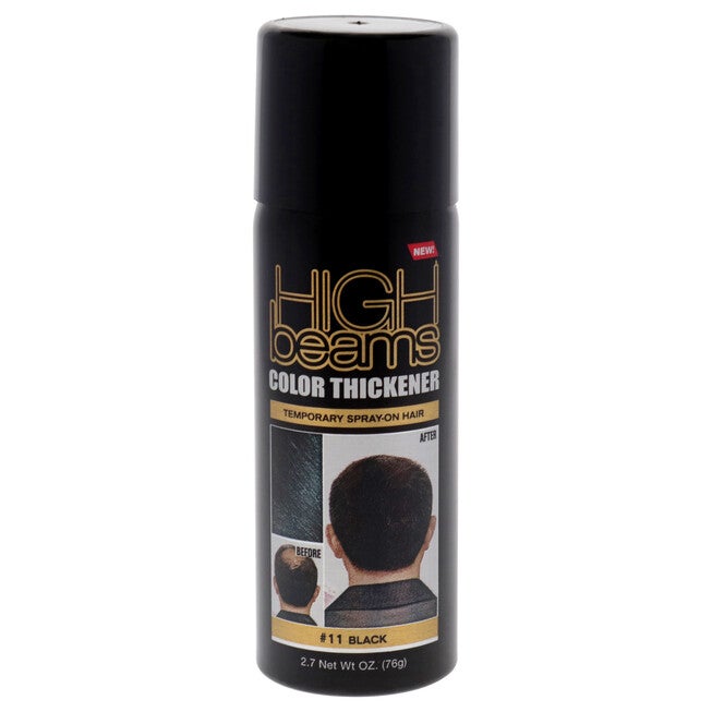 High Beams Color Thickener Temporary Spray - 11 Black by Salon Grafix for Unisex - 2.7 oz Hair Color, See Description, hi-res image number 0