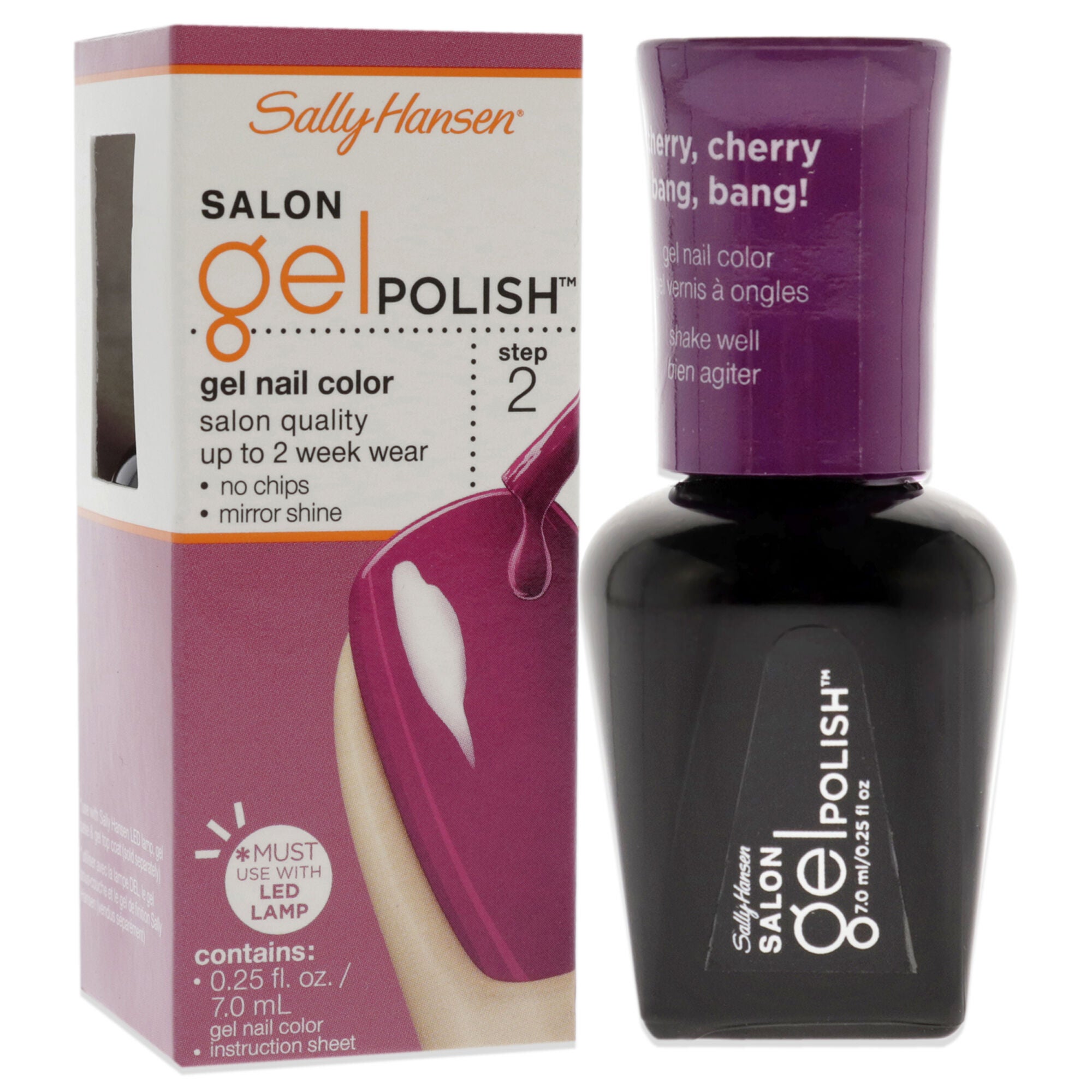 Salon Gel Polish - 245 Cherry Cherry Bang Bang by Sally Hansen for Women - 0.25 oz Nail Polish, , alternate image number 7