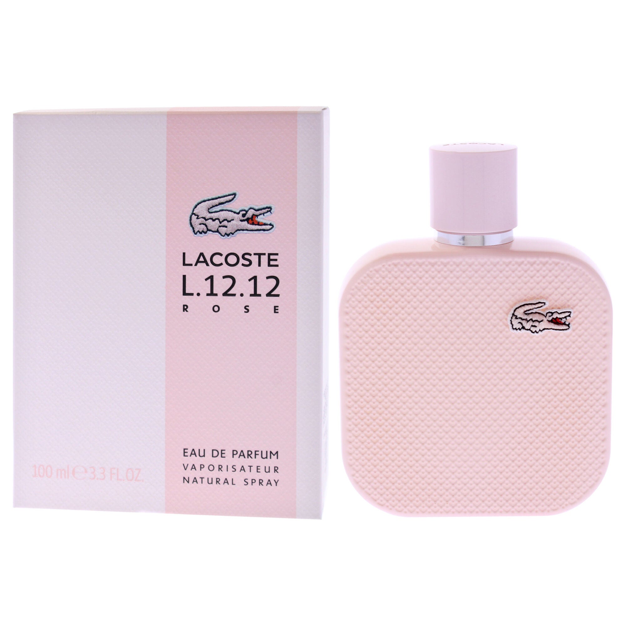 Lacoste Eau De L.12.12 Rose by Lacoste for Women - 3.3 oz EDP Spray, Clear, alternate image number 3