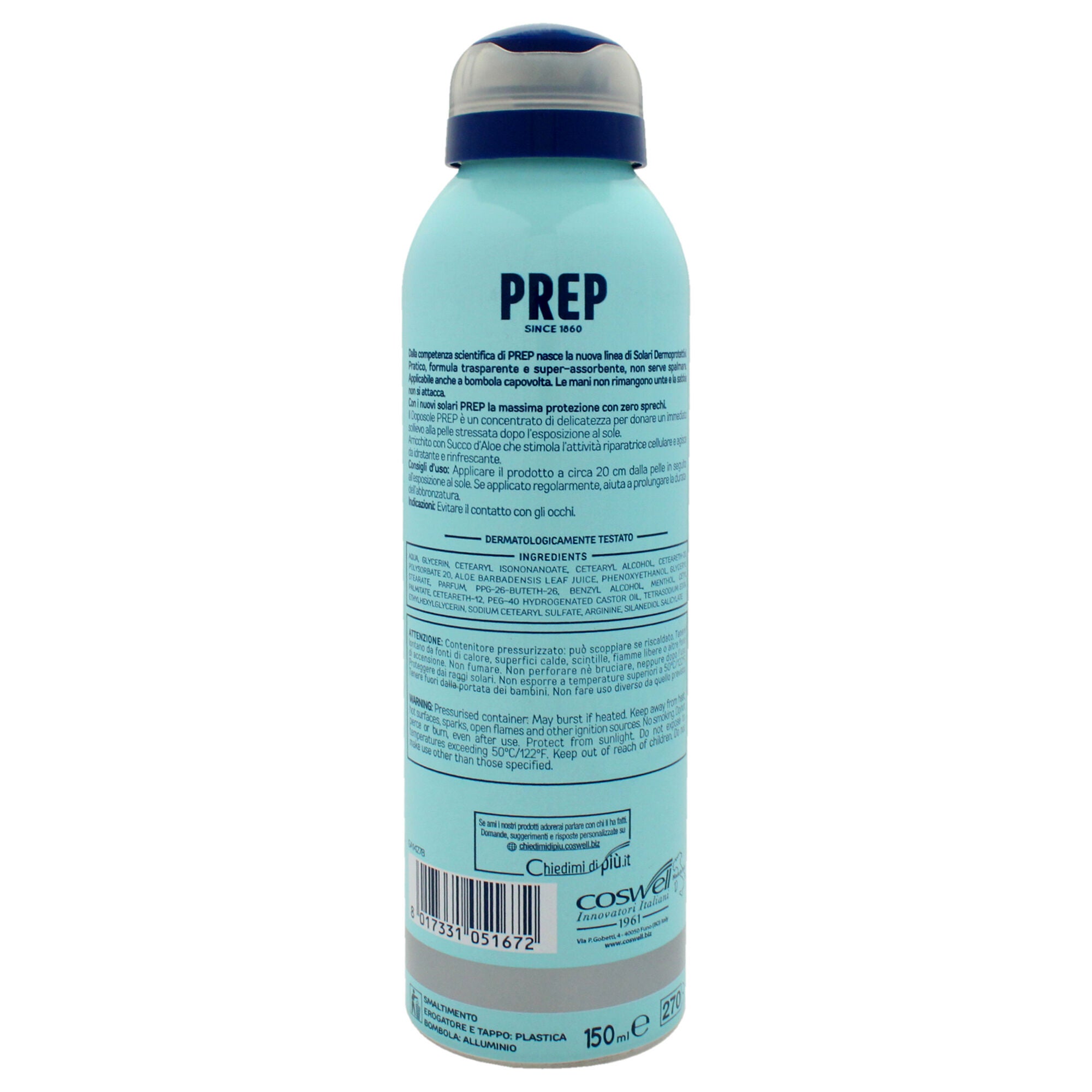 Soothing Moisturizer After Sun Spray by Prep for Unisex - 5 oz Spray, See Description, alternate image number 1