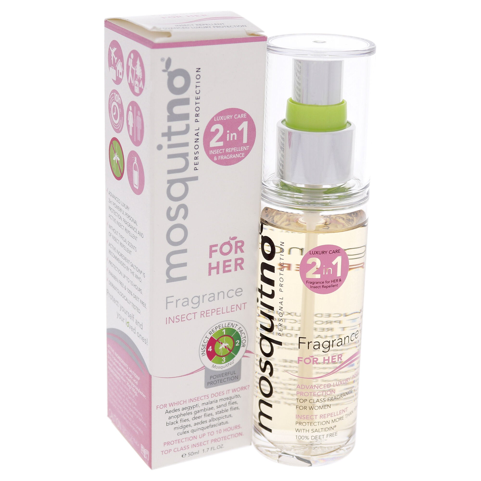 Mosquitno Fragrance Her by Mosquitno for Women - 1.7 oz Body Spray, See Description, alternate image number 3