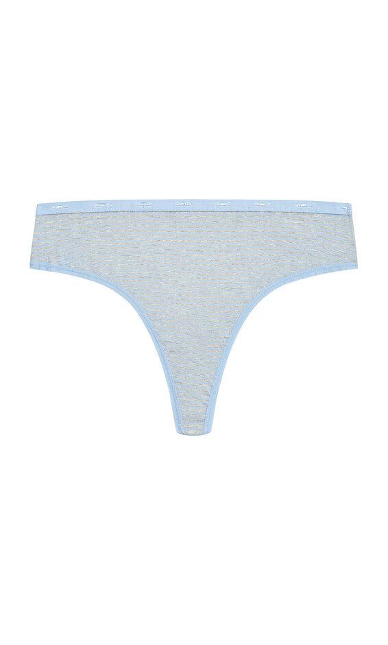 Fashion Cotton Thong - blue stripe, , alternate image number null