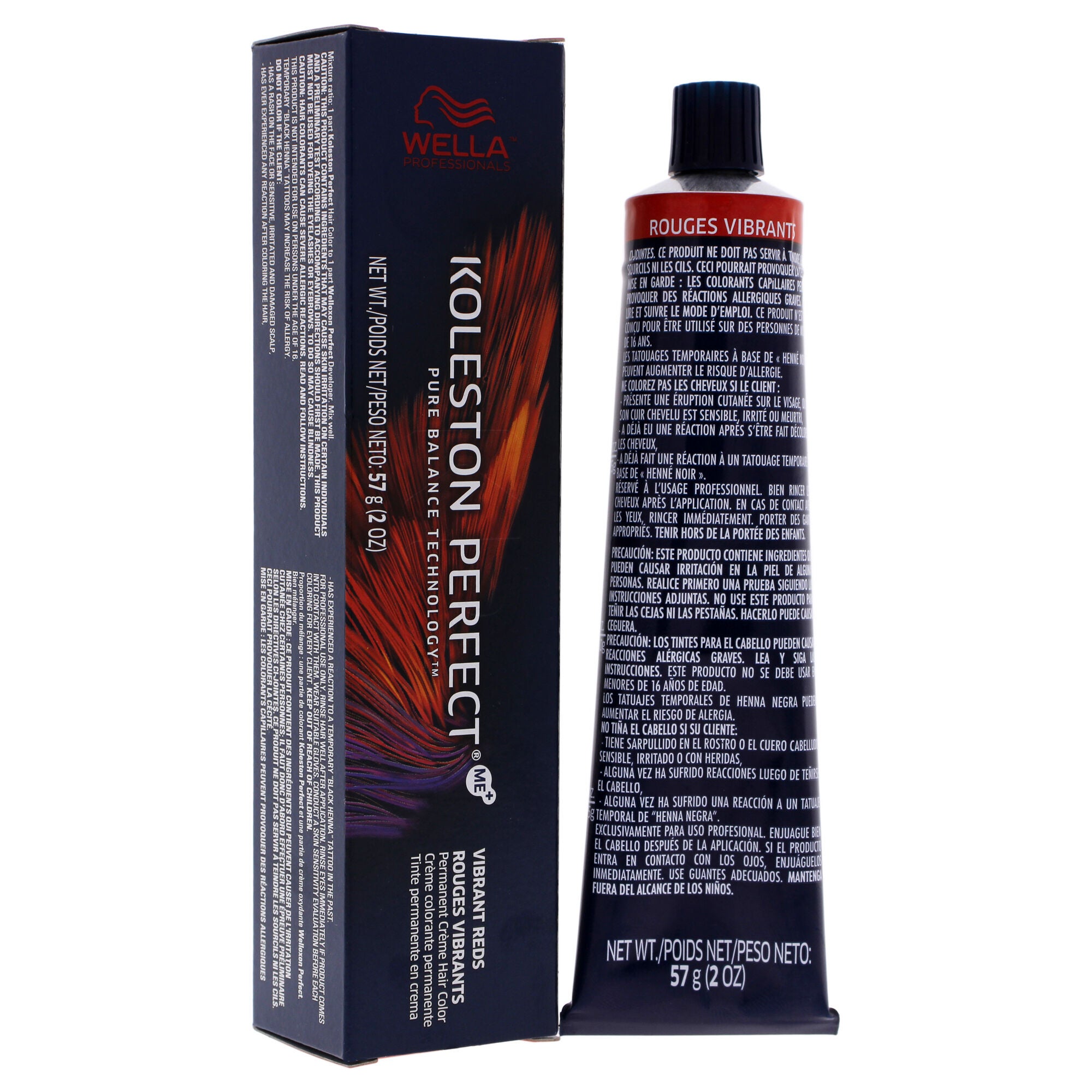 Koleston Perfect Permanent Creme Hair Color - 55 44 Intense Light Brown-Red Red by Wella for Unisex - 2 oz Hair Color, , alternate image number 7