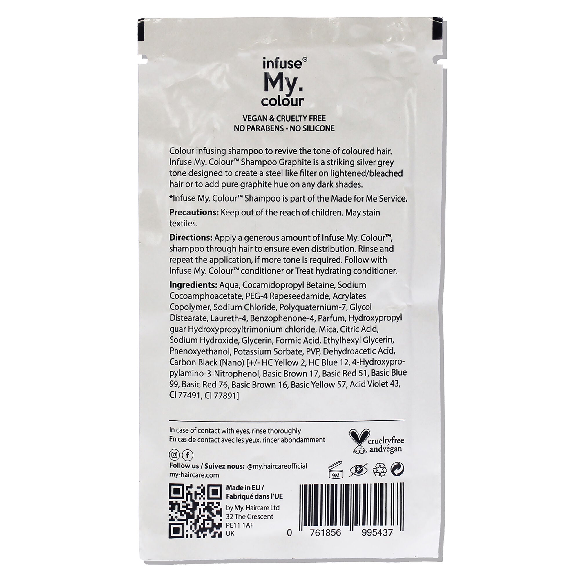 Graphite Shampoo by Infuse My Colour for Unisex - 0.507 oz Shampoo, See Description, alternate image number 2