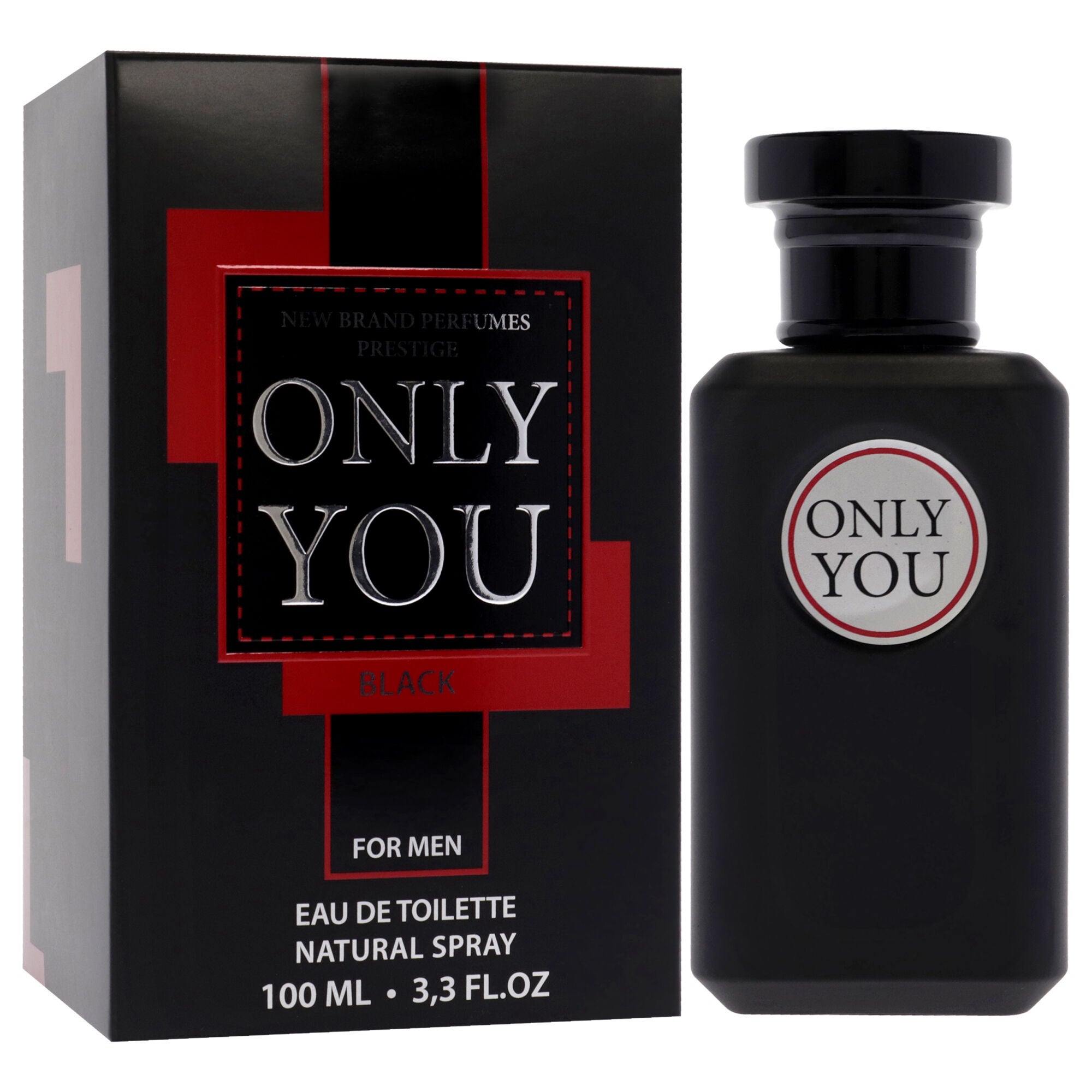 Only You Black by New Brand for Men - 3.3 oz EDT Spray, See Description, alternate image number 2