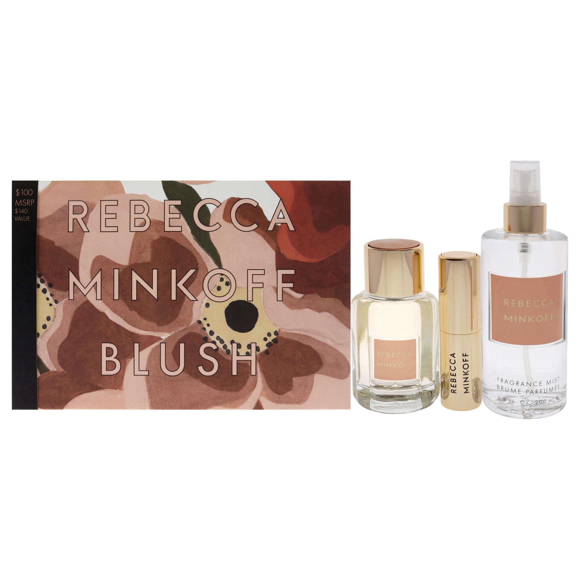 Rebecca Minkoff Blush by Rebecca Minkoff for Women - 3 Pc Gift Set 3.4oz EDP Spray, 14ml EDP Spray, 6.8oz Fragrance Mist, See Description, hi-res image number 0