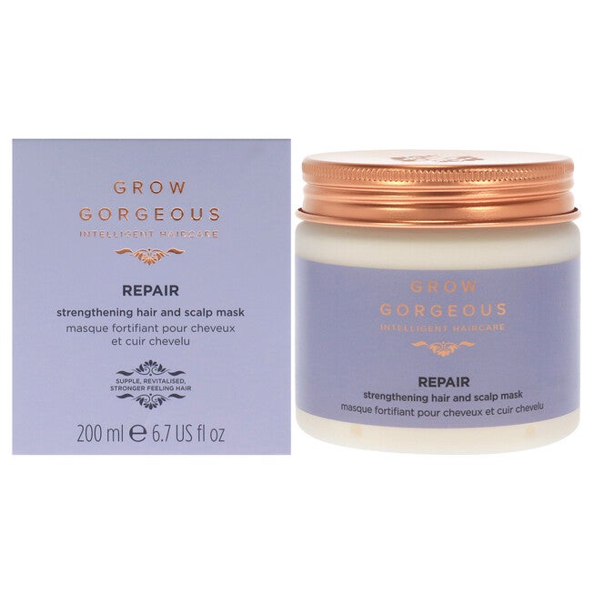 Repair Strengthening Hair and Scalp Mask by Grow Gorgeous for Unisex - 6.7 oz Masque, See Description, hi-res image number 0